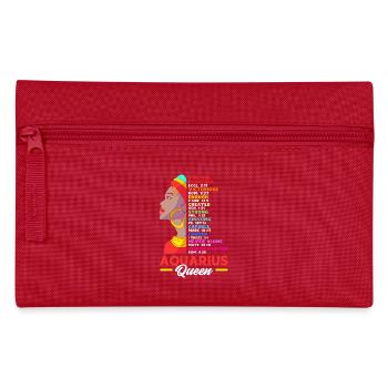 Sternzeichen Wassermann - Federtasche - Rot - Vorne