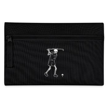 Golfspieler Golf - Federtasche - Schwarz - Vorne