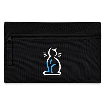 pet symbol pet - Pencil Case - black - Front