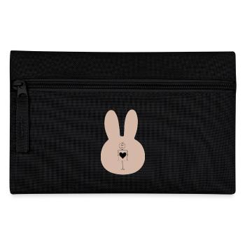 Lapin Lapin Dessin animé Petit Animal Mignon - Trousse - noir - Devant