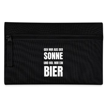 Get me out of the sun and get me a beer - Pencil Case - black - Front