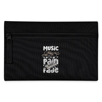 Retro Kassette Radio 80er Party - Federtasche - Schwarz - Vorne