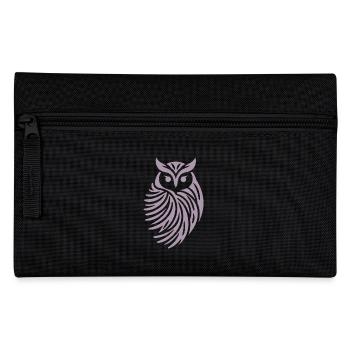Minimalistische Eule Abstrakte Silhouette - Federtasche - Schwarz - Vorne