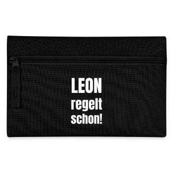 Leon will take care of that! - Pencil Case - black - Front