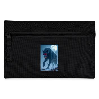 Fenrir Monströser Wolf, der dazu bestimmt ist, Odin zu töten - Federtasche - Schwarz - Vorne