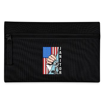 Hausmeister USA - Federtasche - Schwarz - Vorne