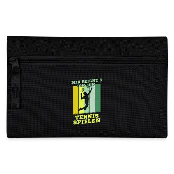 Tennis Vintage Rétro Joueur de Tennis Sport Hobby - Trousse - noir - Devant