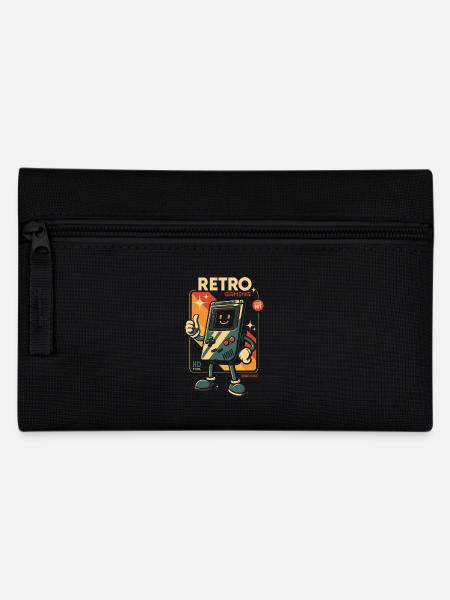 Retro-Spiele der 80er Jahre - Federtasche - Schwarz