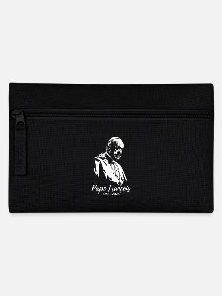 Papst Franziskus - heiliger Vater - Federtasche - Schwarz