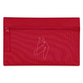 Minimal Arabian White - Pencil Case - red - Front