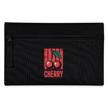 Retro Cherries Grunge Vintage - Pencil Case - black - Front