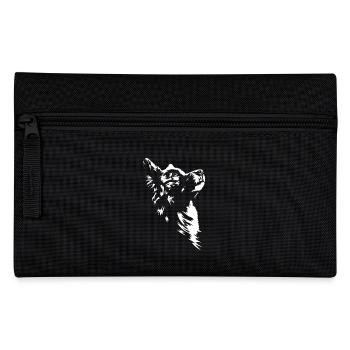 Finnish Lapphund Silhouette Hunde Hund Wilsigns - Federtasche - Schwarz - Vorne