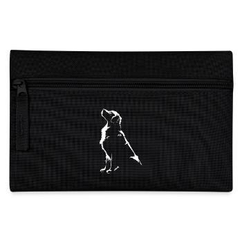 Golden Retriever Silhouette Dog Dog Wilsigns - Pencil Case - black - Front