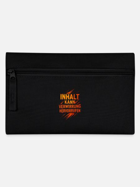 Inhalt Kann Verwirrung Hervorrufen - Federtasche - Schwarz