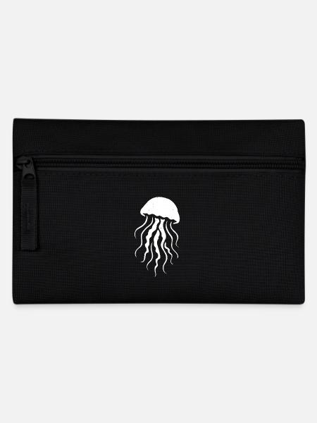 Qualle - Federtasche - Schwarz
