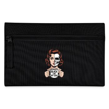 Noir comme mon âme ! Goth Café Emo Girl - Trousse - noir - Devant