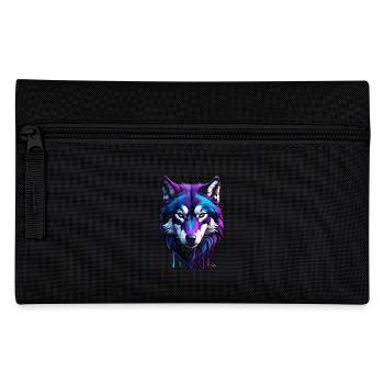 Masterpiece - Cyber Wolf Head Paint - Pencil Case - black - Front