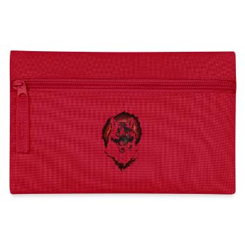 Dark Wolf Intense Night Creature Red Halo - Pencil Case - red - Front