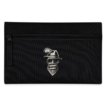 Grantler - bayrisch, Festzelt, Bier und Gaudi - Federtasche - Schwarz - Vorne