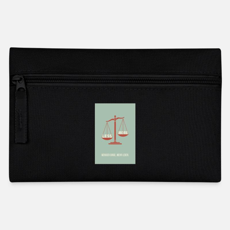 Moins, c’est plus - Conception d’affiche d’équilibre - Trousse - noir