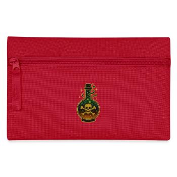 Bouteille de poison d’Halloween | Fiole de crâne scintillant - Trousse - rouge - Devant