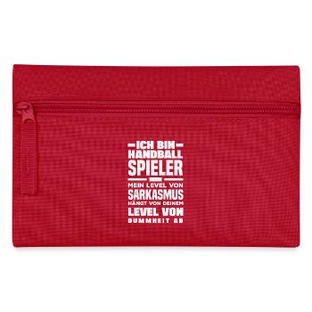 Handball Players Handball Handball Gifts - Pencil Case - red - Front