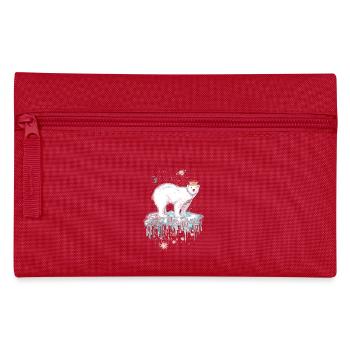 Ours polaire majestueux avec couronne sur banquise - Trousse - rouge - Devant
