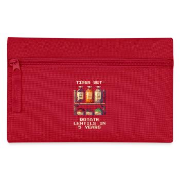 Timer Set | Rotate lenses in 5 years - Pencil Case - red - Front