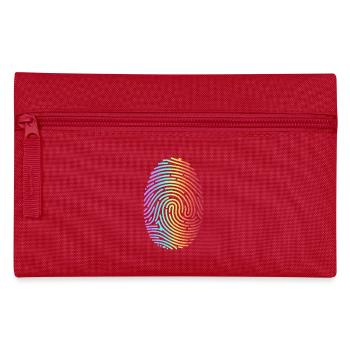 Colorful Rainbow Fingerprint - Pencil Case - red - Front