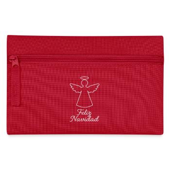 Weihnachtsengel Feliz Navidad Weihnachten - Federtasche - Rot - Vorne