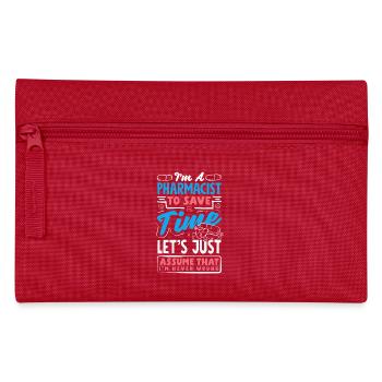 Apotheker Pharmazeutisch-technischer - Federtasche - Rot - Vorne