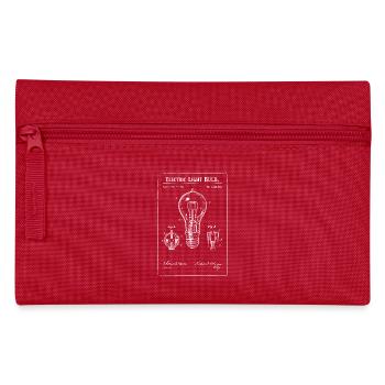 Vintage Patent-Glühbirnen-Bauplan - Federtasche - Rot - Vorne