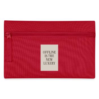 Offline is the new luxury – Quiet Luxury - Pencil Case - red - Front