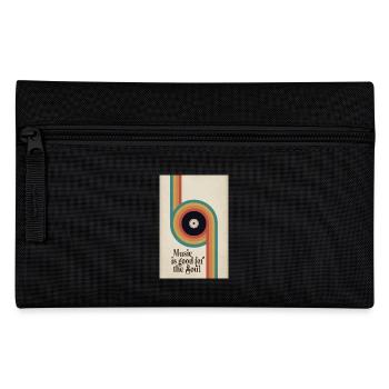 Music is Good for the Soul Retro Poster - Federtasche - Schwarz - Vorne
