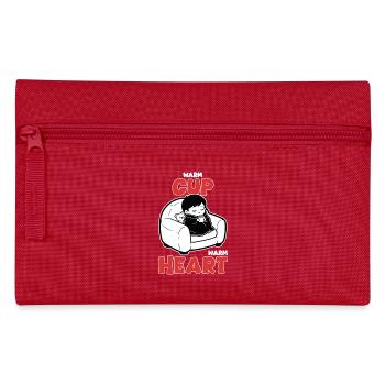 Cocooning Hot Drink Teddy - Pencil Case - red - Front
