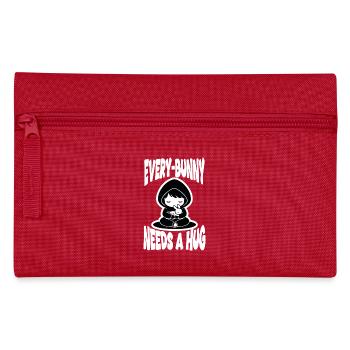 Kaninchen-Umarmung Jeder-Kaninchen-Manga niedlich - Federtasche - Rot - Vorne
