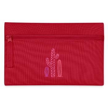 Chemise en cactus colorée – style désertique bohème - Trousse - rouge - Devant