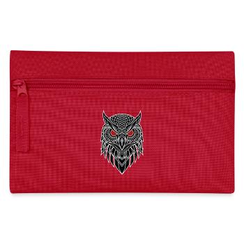 Eagle Owl Red Eye Totem - Pencil Case - red - Front