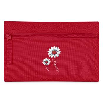 Blue Daisies Happiness and Love - Pencil Case - red - Front