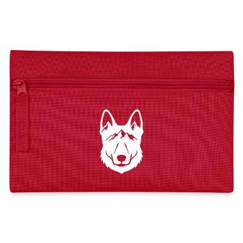Mountain Wolf Line Kunst - Federtasche - Rot - Vorne