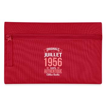 Anniversaire 70 ans - Originale - Juillet 1956 - Trousse - rouge - Devant