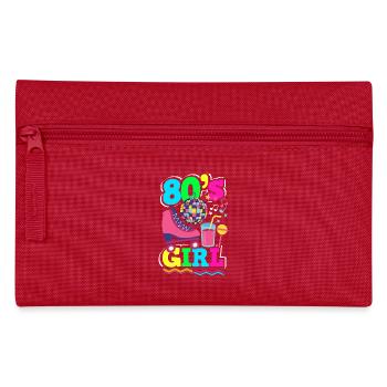 Retour rétro au design vintage des années 80 - Trousse - rouge - Devant