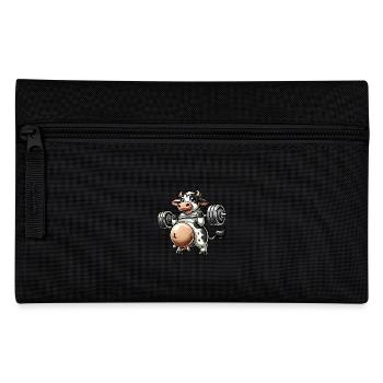 Drôle de grosse vache haltère fitness - Trousse - noir - Devant