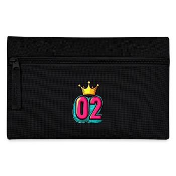 2 Number Crown - Pencil Case - black - Front