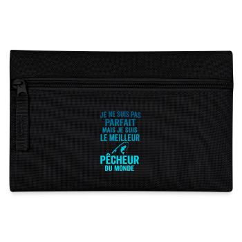 Le meilleur pêcheur du monde Pêche idée cadeau - Trousse - noir - Devant