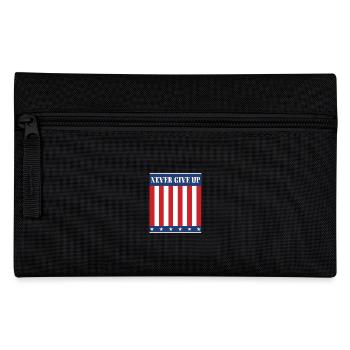 Never give up - Pencil Case - black - Front