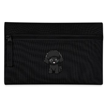Pudel Hund Niedlich - Federtasche - Schwarz - Vorne