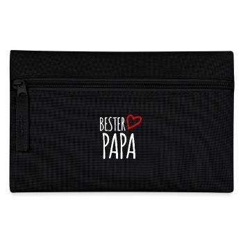 bester Papa - Federtasche - Schwarz - Vorne