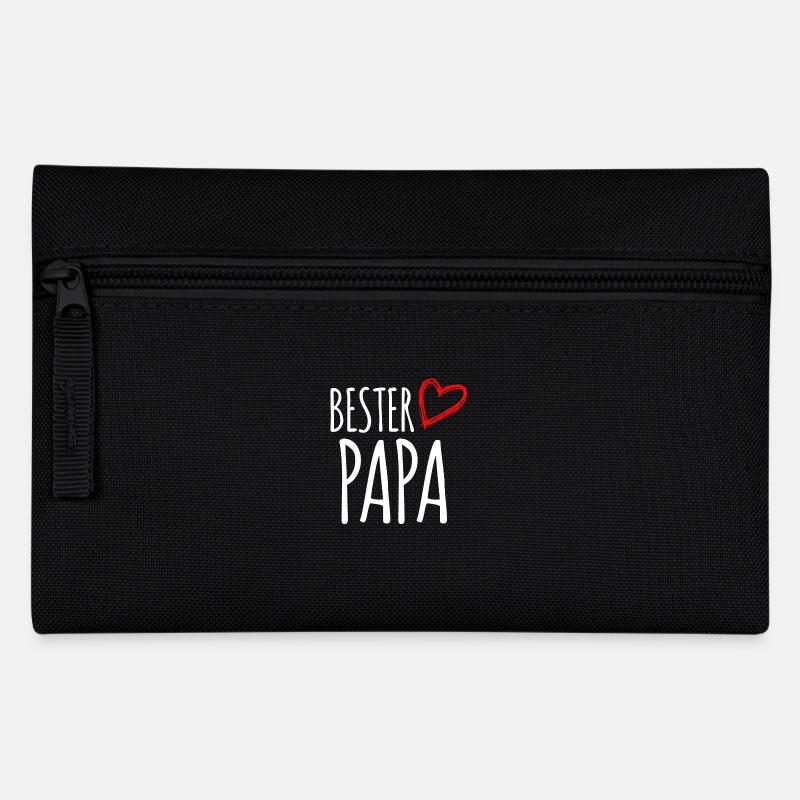 bester Papa - Federtasche - Schwarz