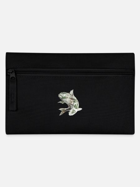 fische sternzeichen angler angeln - Federtasche - Schwarz